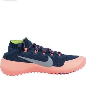 Nike Free Hyperfeel Run Trail Women sz 8.5 Squadron Blue Pink Shoe 616254-400